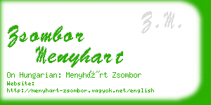 zsombor menyhart business card